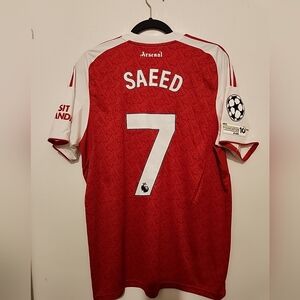 Saeed #7 Arsenal 25/26 Home Jersey